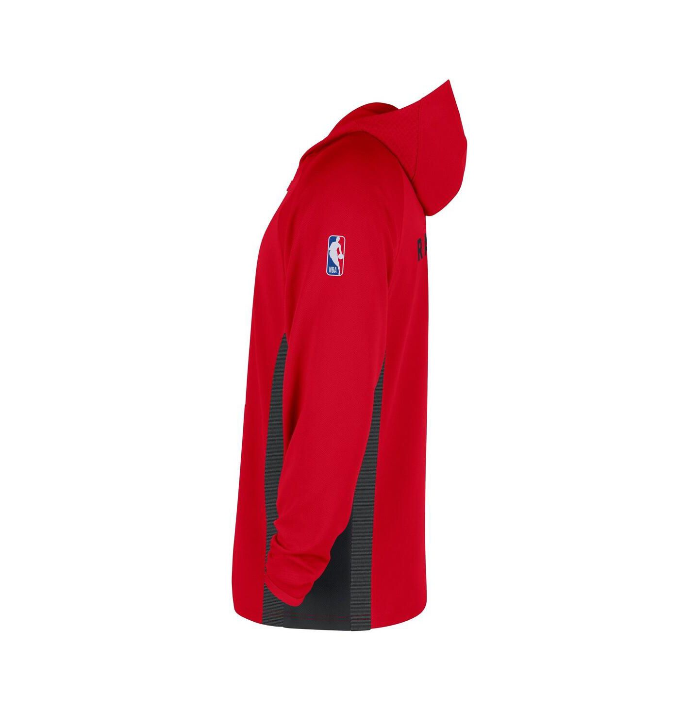 Мужская куртка Nike Red Toronto Raptors Authentic On Court Zone Quarter-Zip Dri-FIT Hoodie Jacket — фото 4
