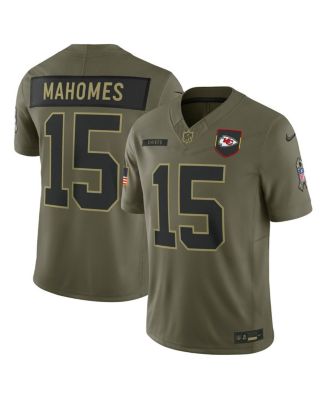 Nike - Men's Patrick Mahomes Olive Kansas City Chiefs 2025 Salute to Service Limited Jersey