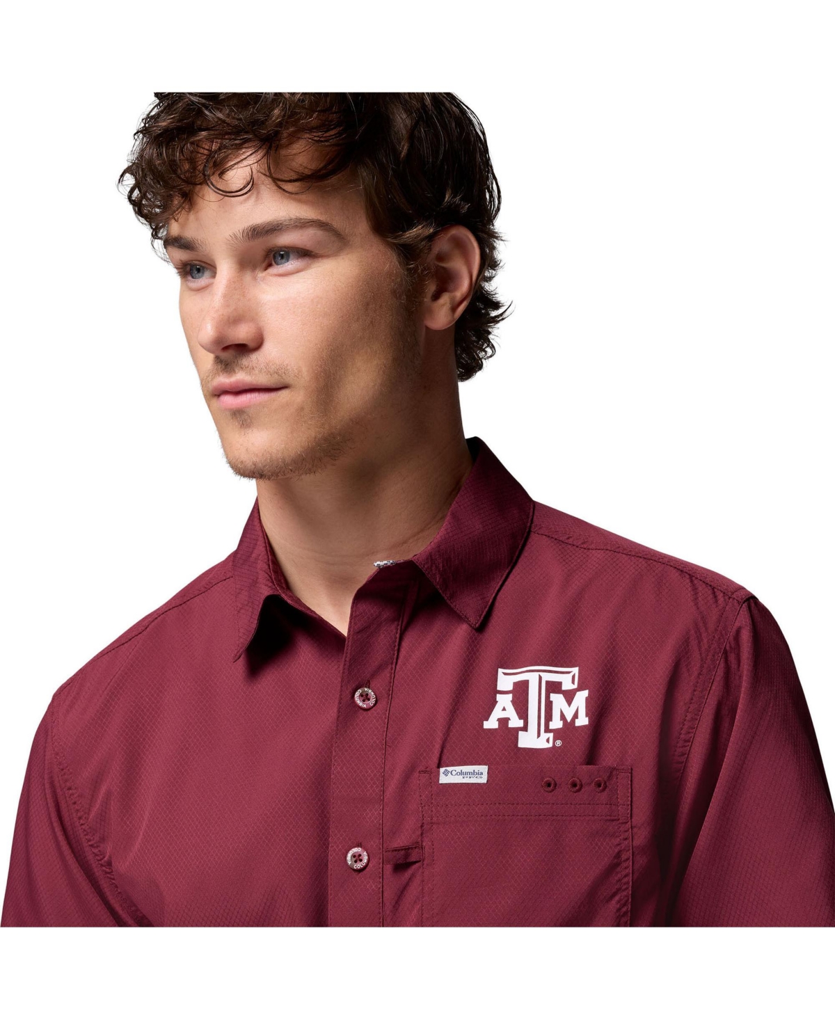 Columbia Men's Maroon Texas A M Aggies Slack Tide Camp Button-Up Shirt