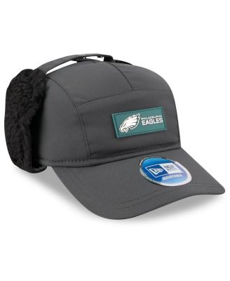 Men's Charcoal Philadelphia Eagles 2025 Sideline Cold Weather Runner Dog Ear Adjustable Hat