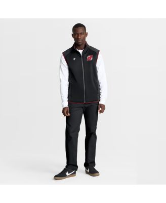 Men's Black New Jersey Devils Authentic Pro Rink Full-Zip Vest