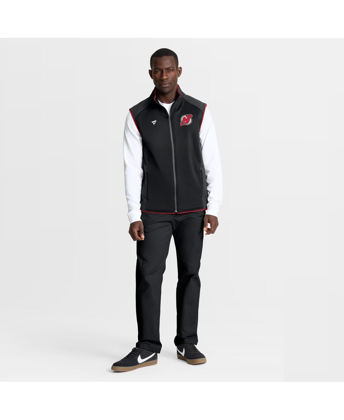 Fanatics Men's Black New Jersey Devils Authentic Pro Rink Full-Zip Vest