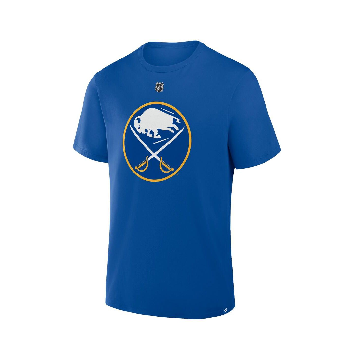 Мужская футболка Fanatics Tage Thompson Royal Buffalo Sabres Authentic Stack Name & Number — фото 2