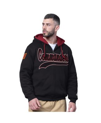 Starter - Men's Black Washington Commanders Big Shot Full-Zip Double Hoodie