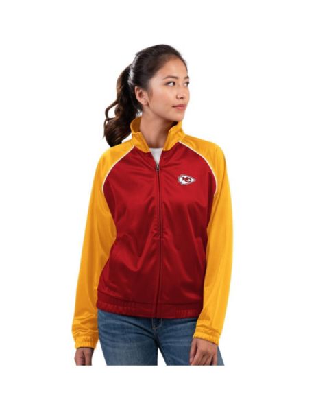Женские куртки G-III 4Her by Carl Banks Women's Red Kansas City Chiefs Replay Full-Zip Track Jacket