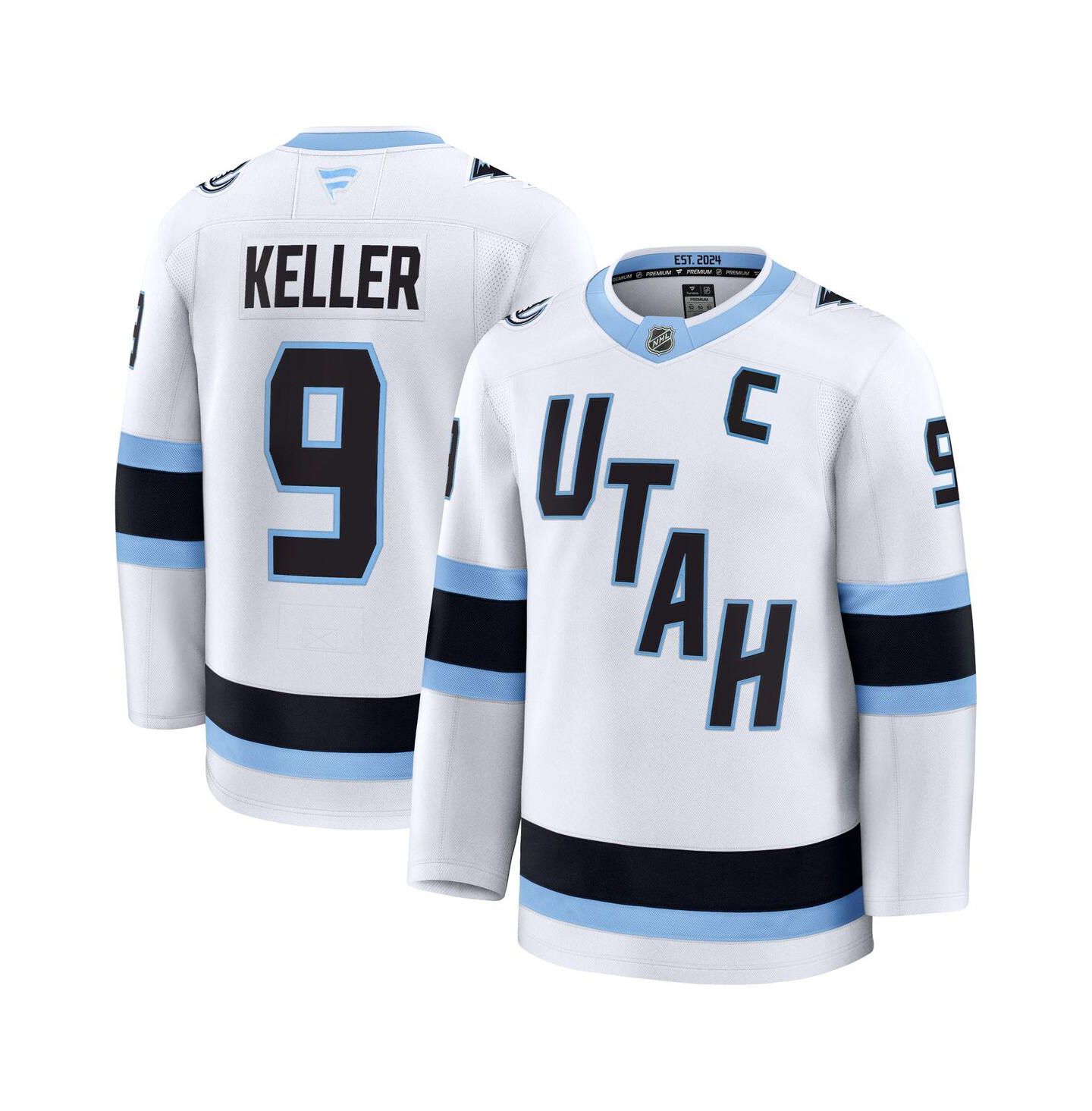 Мужской топ Fanatics Clayton Keller White Utah Mammoth Away Premium Player Jersey — фото 1