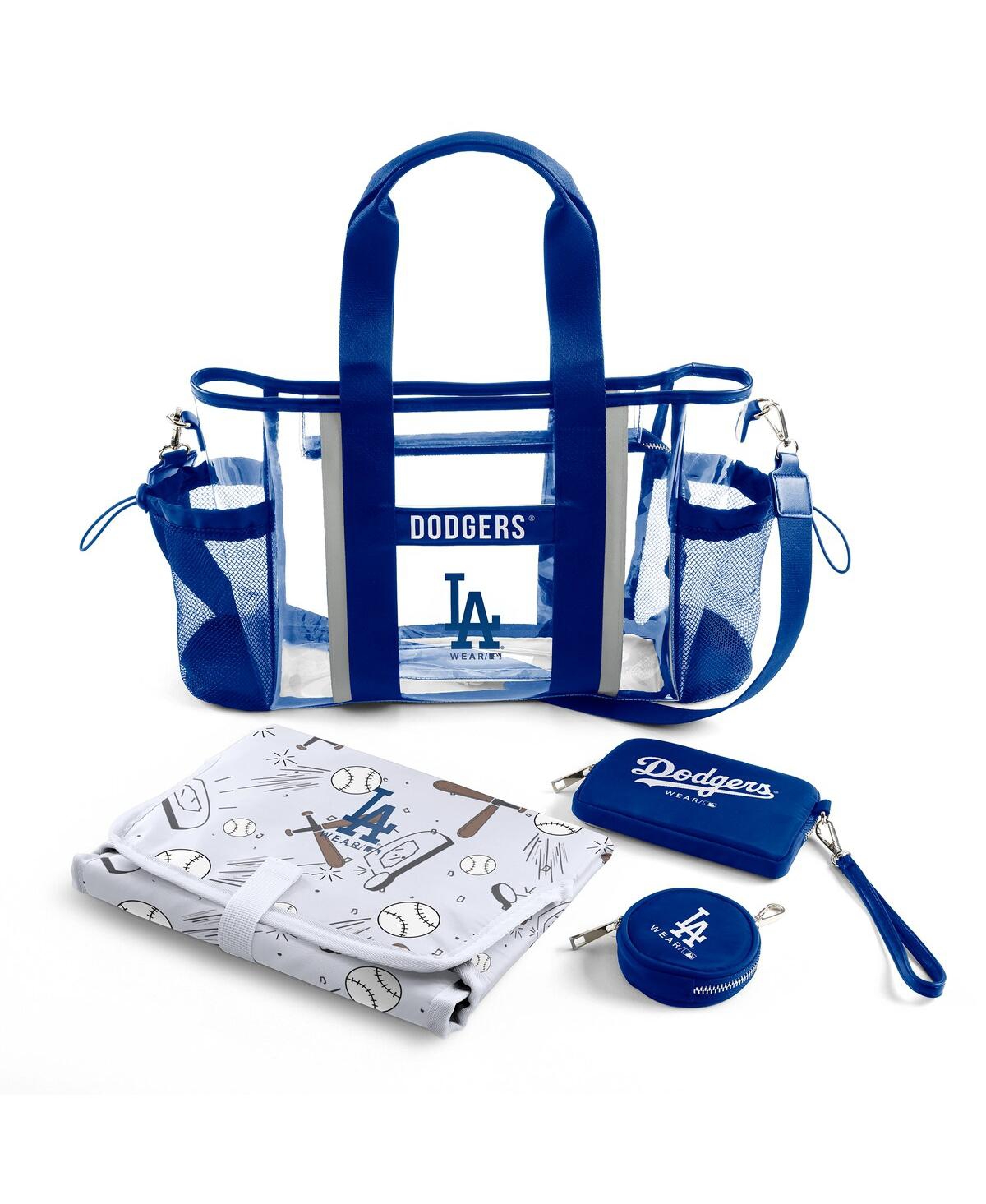 Wear By Erin Andrews Los Angeles Dodgers Clear Stadium Baby Bag In Transparent