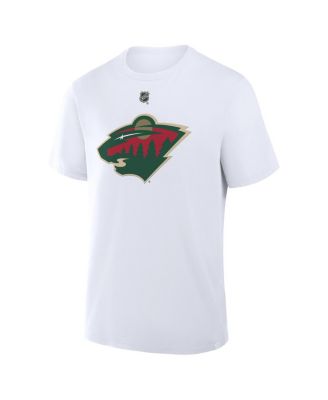 Men's Kirill Kaprizov White Minnesota Wild 25th Anniversary Alternate Authentic Stack Name Number T-Shirt