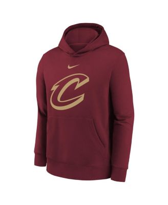 Big Boys and Girls Wine Cleveland Cavaliers 2025/26 Club Fleece Hoodie