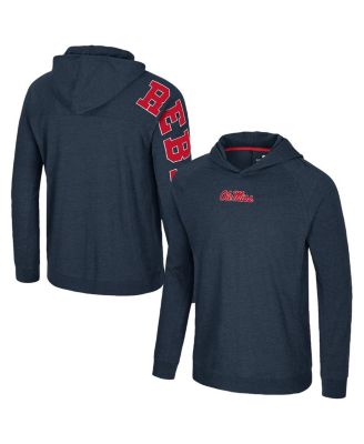 Colosseum - Men's Navy Ole Miss Rebels Back in Business Long Sleeve Raglan T-Shirt