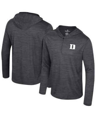 Colosseum - Men's Gray Duke Blue Devils Always Sunny Lightweight Quarter-Zip Hoodie