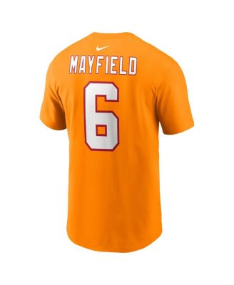 Men's Baker Mayfield Orange Tampa Bay Buccaneers Player Name Number T-Shirt