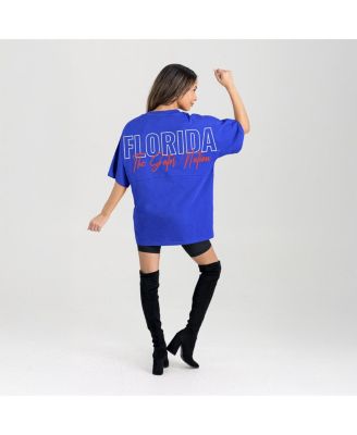 Women's Royal Florida Gators Oversized Back at Ya T-Shirt