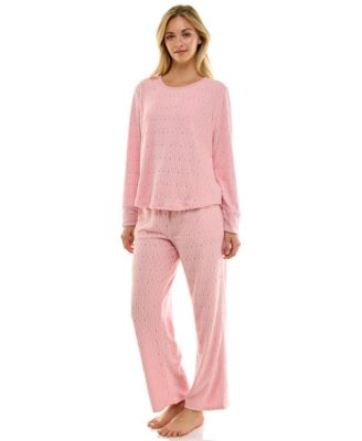 Women's 2-Piece Long-Sleeve Crewneck Top and Pants Set