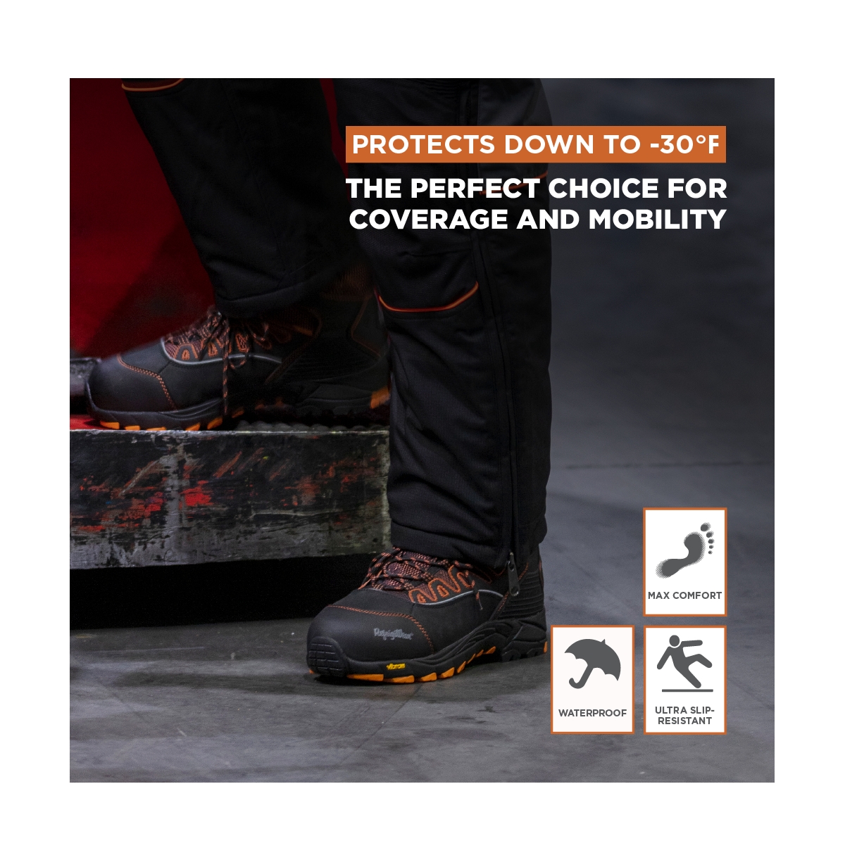 RefrigiWear Women's PolarForce Hiker, Insulated Waterproof Leather Work Boots