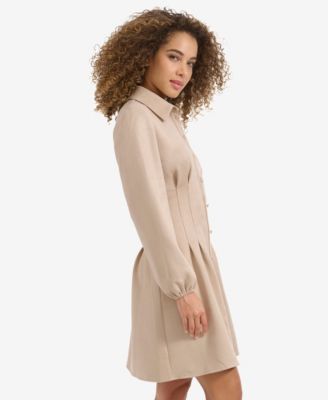 Women's Collared Long-Sleeve Dress