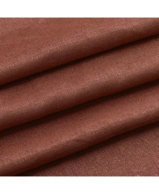 2-Pack: Beaded Emerald Crepe Waterfall Valances - 44 in. W x 37 in. L, Pumpkin Spice/Terracotta