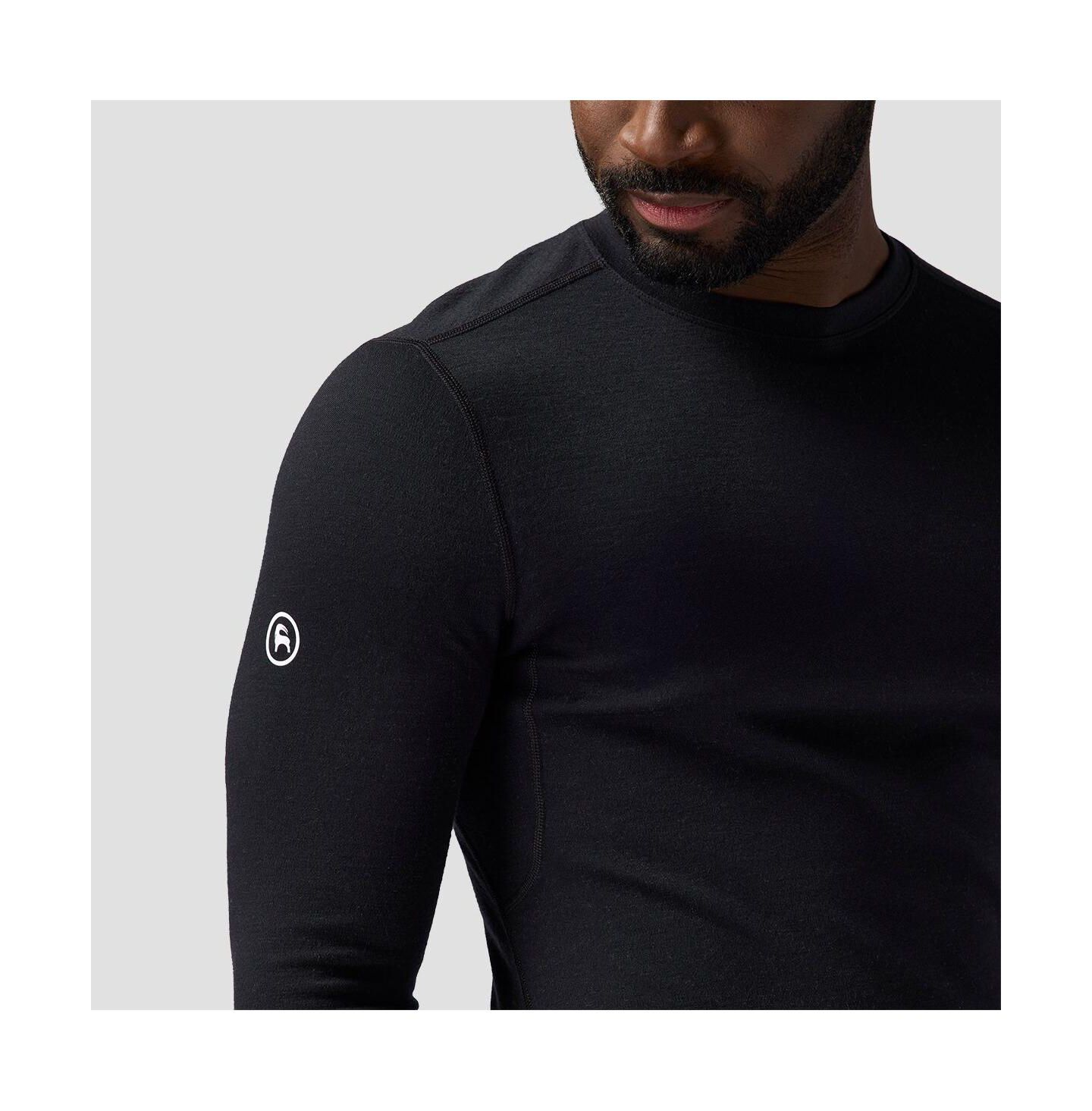 Топы Baselayer для мужчин, шерсть мериноса — Backcountry, цвет: Чёрный — фото 4