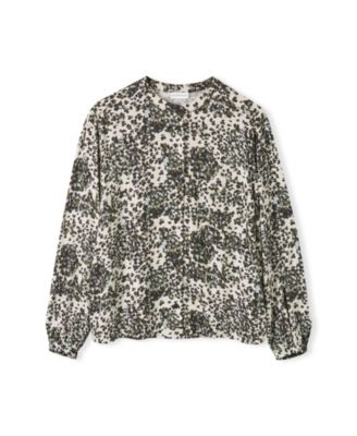 Women's Printed Drop Shoulder Long Sleeve Shirt