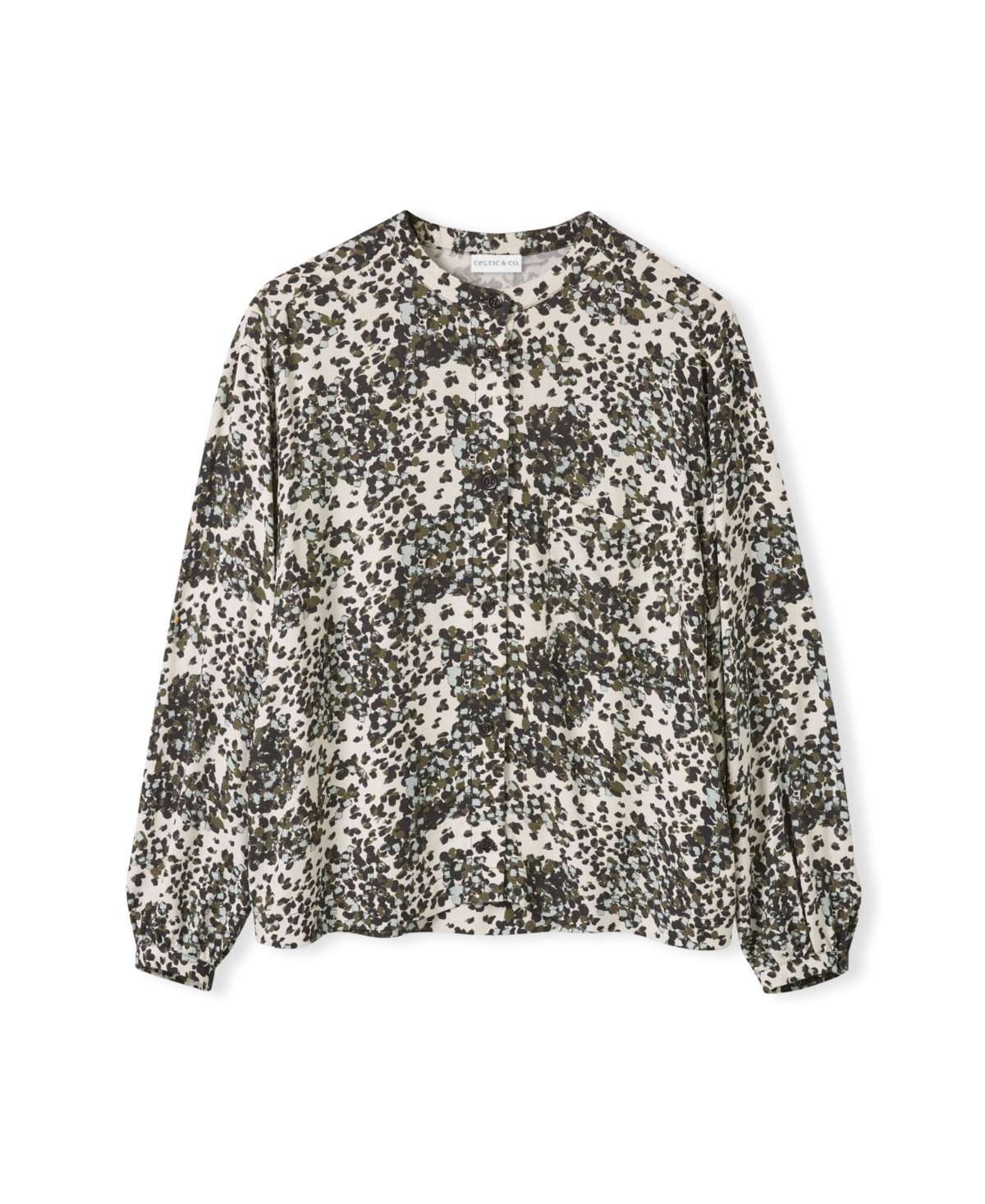 Celtic & Co. Women's Printed Drop Shoulder Long Sleeve Shirt