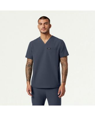 Big & Tall Plus-Size Platt 3-Pocket Classic V-Neck Scrub Top