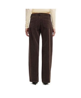 Women's Low Rise Straight Cord Pant