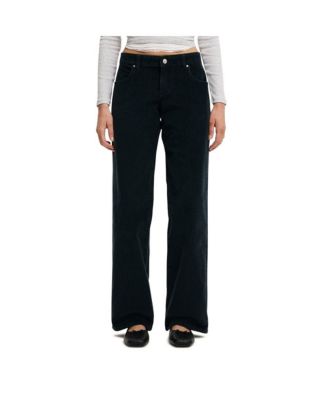Women's Low Rise Straight Cord Pant