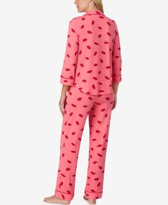 Women's 2-Piece Sleepwear 3/4-Sleeve Top and Pajama Pants Set