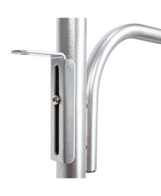 Hinge-It Clutterbuster Steel Valet Family Towel Bar, Silver
