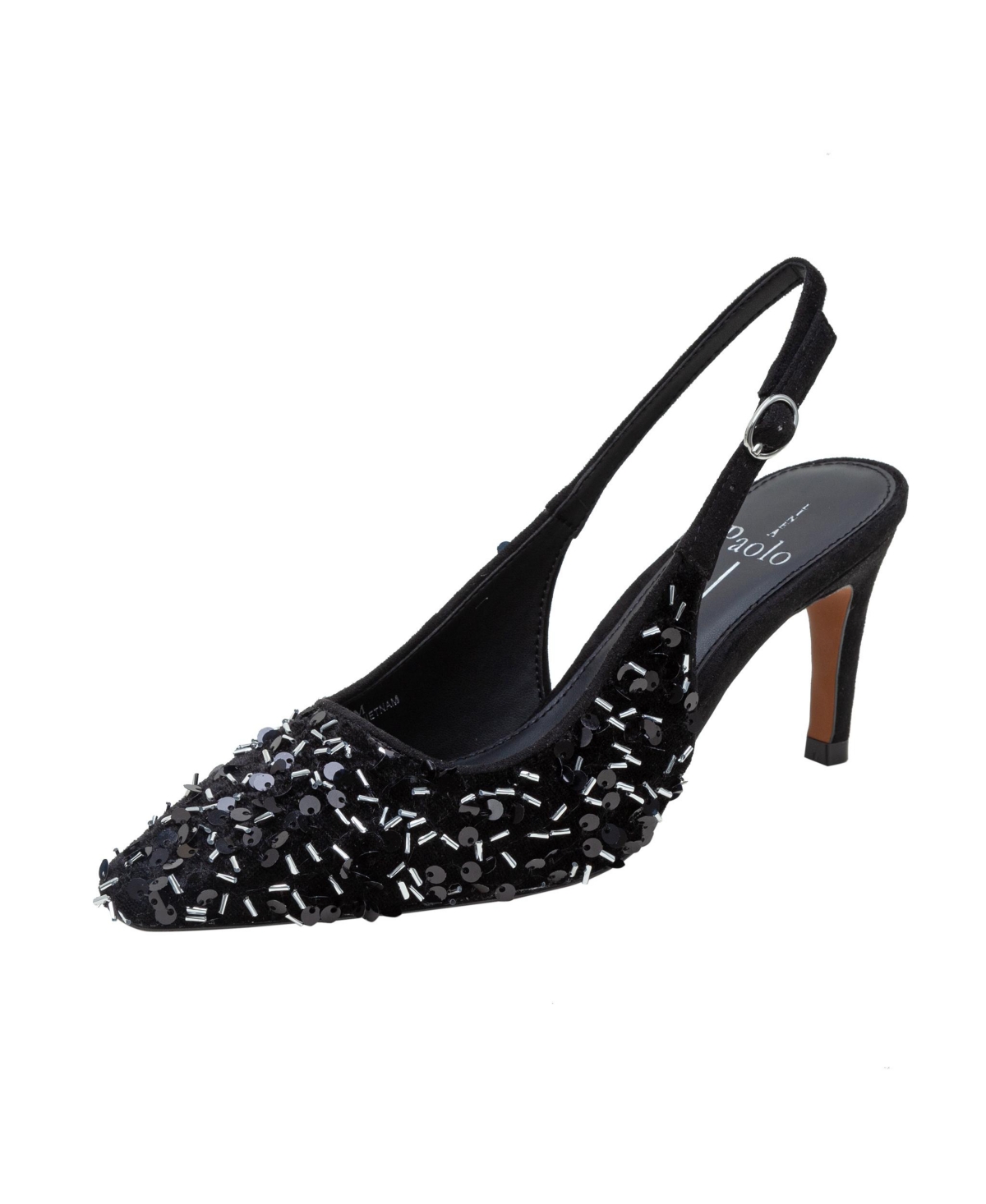 COSMO2 | Stiletto Heel Sequined Slingback Pump