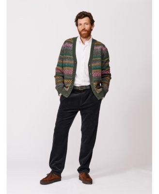 Men's Fair Isle Wool Cardigan