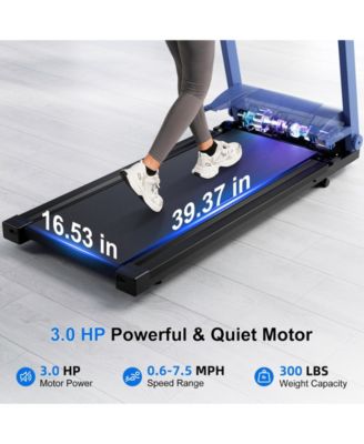 Superun Treadmill with 5% Incline, 300lbs Capacity Folding  Small Treadmills for Home Portable Running Treadmill with Handles