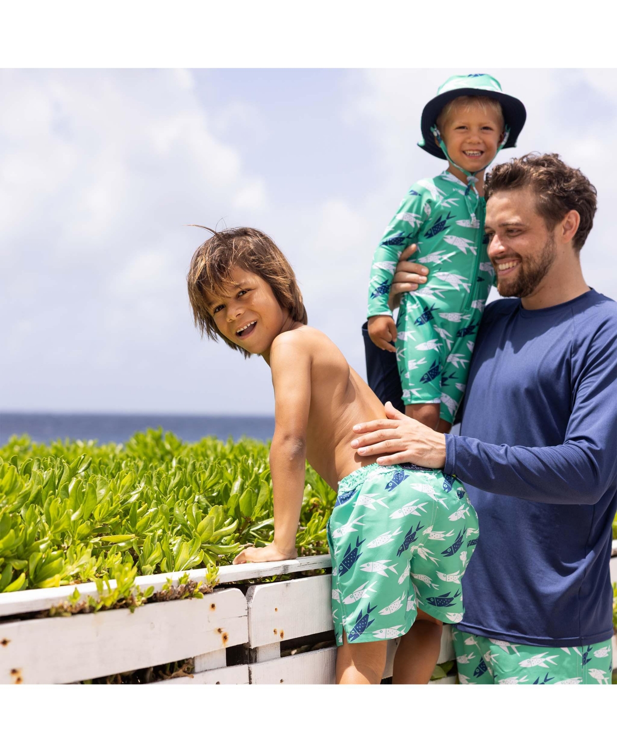 Snapper Rock Little Boys Off The Hook Swim Short