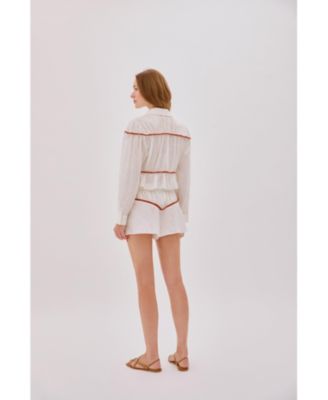 Women's Colette Linen Tie Shirt