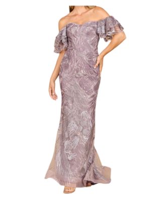 Women's Off Shoulder Mermaid Lace Gown