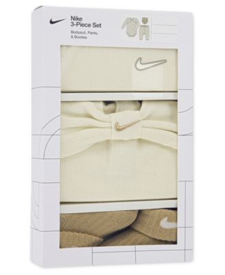 Baby Girls' Long-Sleeve Bodysuit, Pants and Socks, 3-Piece Set