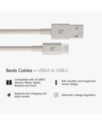 USB-A to USB-C Woven Cable (1.5 m) - Surge Stone