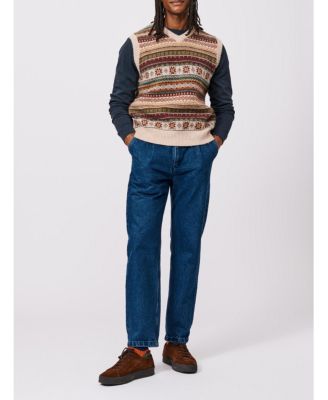 Fair Isle Slipover Wool Vest