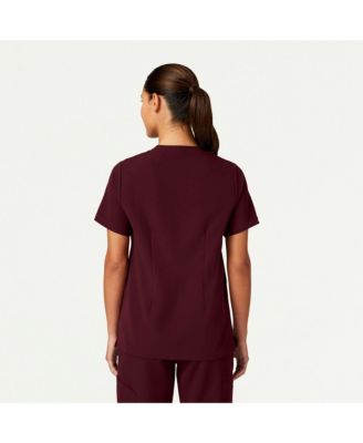 Women's Helia 3-Pocket Classic Notched V-Neck Scrub Top