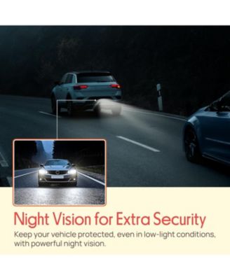 Rearview Back-Up Camera - Parking Reverse Cam with Distance Scale Line Display, Night Vision, Waterproof, PLCM11