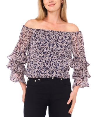 Sam & Jess - Petite Off-The-Shoulder Ruffle Top