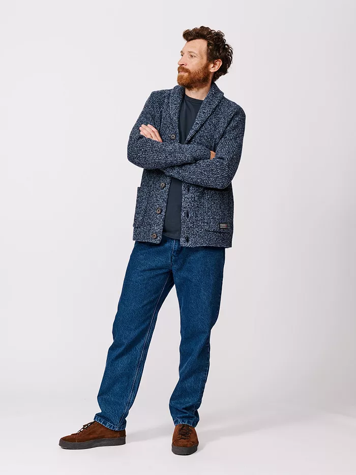 Men's Studham Shawl Collar Cardigan - thumbnail 3