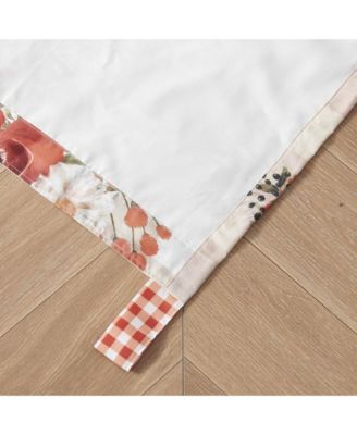 Wheatly Farmhouse Gingham Tab Top Valance 84" x 19" by Greenland Home Fashion