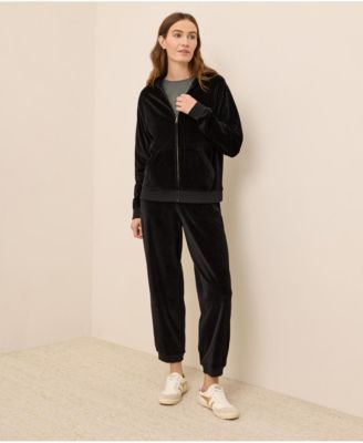 Women's Organic Cotton Velour Zip Hoodie