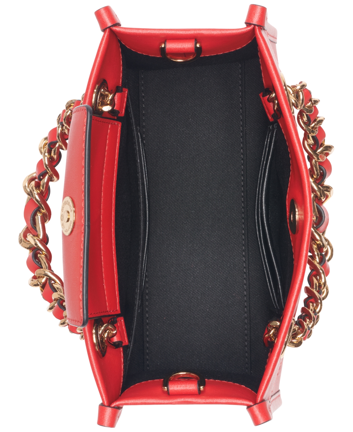 Karl Lagerfeld Savoie Leather Crossbody In Red