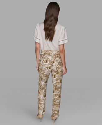 Women's Printed Ankle Pants