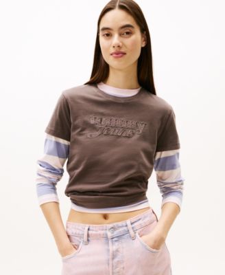 Tommy Jeans - Women's Garment Dyed Script Short-Sleeve T-Shirt