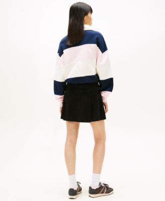 Women's Corduroy Pleated Mini Skirt