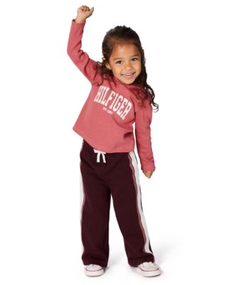 Girls' 2T-6X Hoodie and Wide-Leg Pants, 2-Piece Set