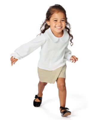 Girls' Toddler 2T-4T Long-Sleeve Top and Skirt, 2-Piece Set